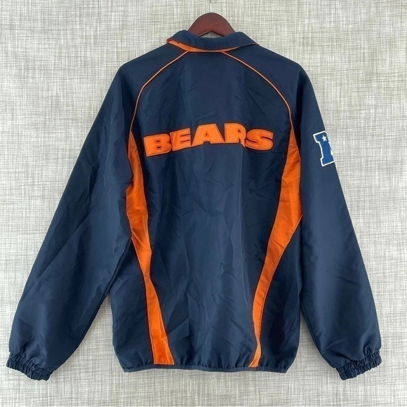 Bears Windbreaker Side 1/2 Zip Elastic Waist Men's M 8584/b - Picture 6 of 10